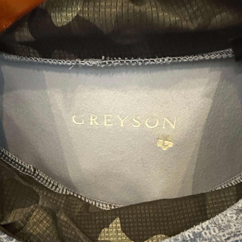 Greyson Camouflage Hoodie - Blue with Camo Hood sz L - Picture 3 of 4